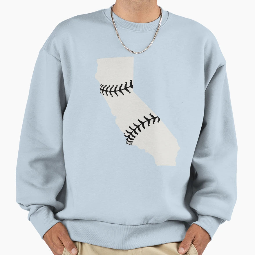 California Baseball Sweatshirt - Custom Art Print Men Women - T-Shirt, Sweatshirt, Hoodie