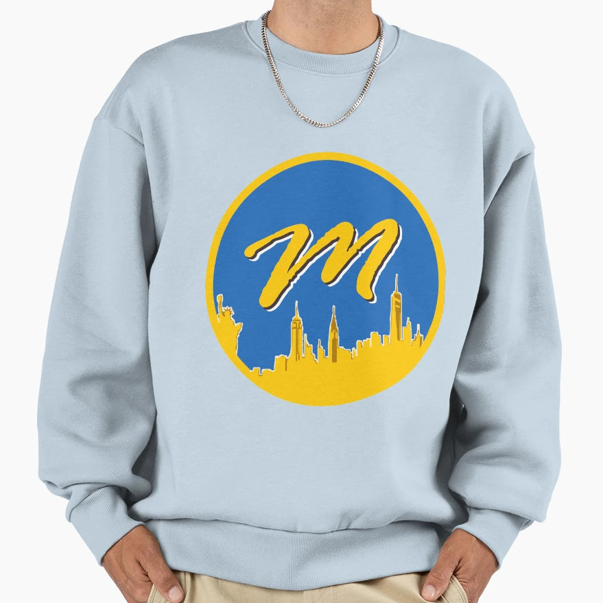 Mikey Magnum Logo Warriors Color Sweatshirt - Minimalist Print Men Women - T-Shirt, Sweatshirt, Hoodie