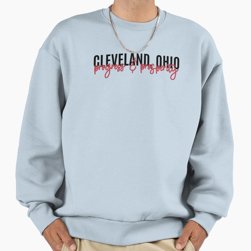 Cleveland Ohio Sweatshirt - Custom Art Print Unisex - T-Shirt, Sweatshirt, Hoodie