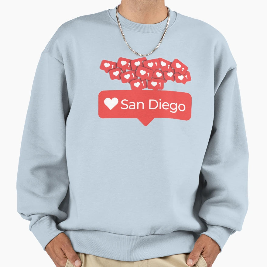Love My San Diego California Sweatshirt - Novelty Apparel Unisex - T-Shirt, Sweatshirt, Hoodie