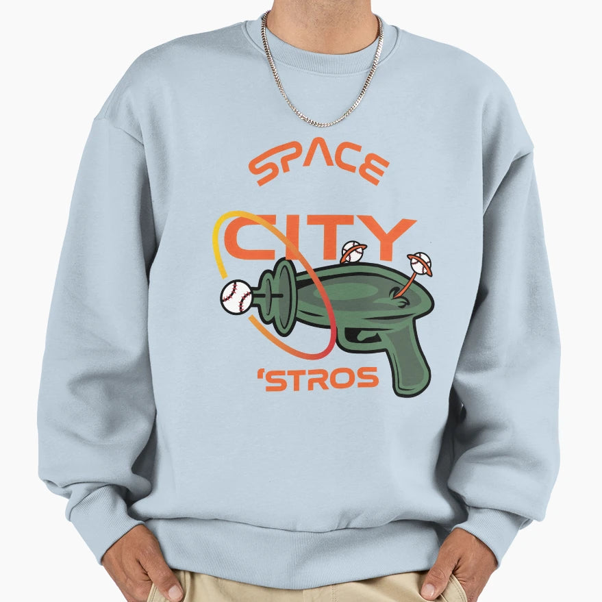 Space City Stros Houston Texas Sweatshirt - Unique Graphic Unisex - T-Shirt, Sweatshirt, Hoodie