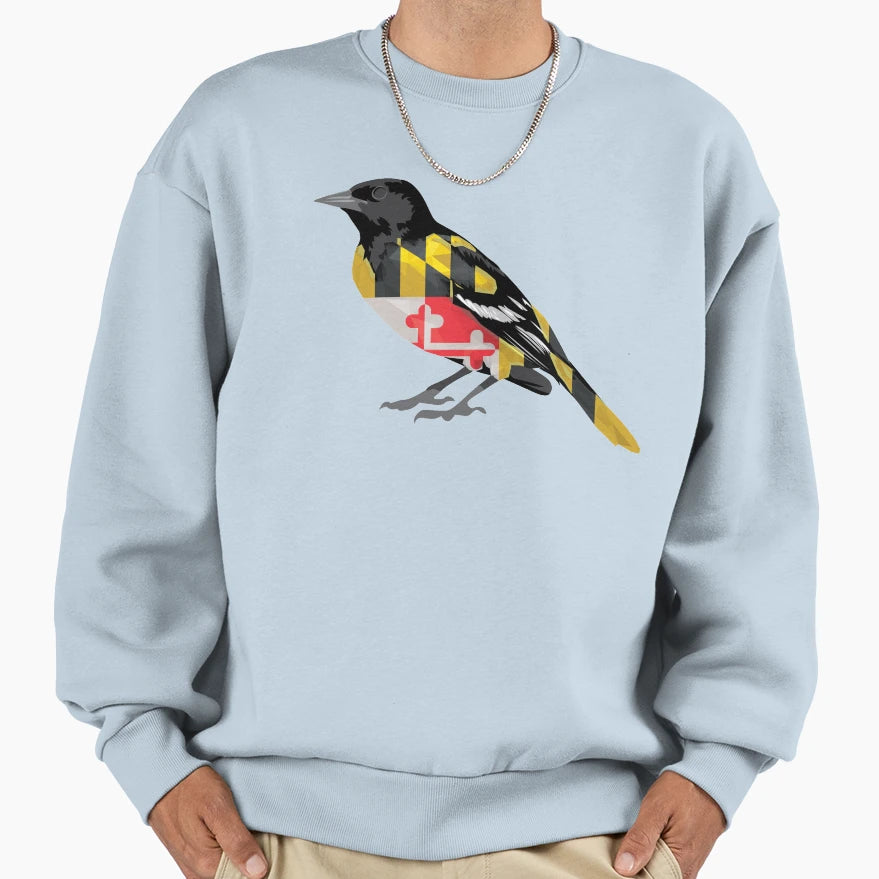Maryland Oriole Bird Sweatshirt - Aesthetic Graphic Unisex - T-Shirt, Sweatshirt, Hoodie