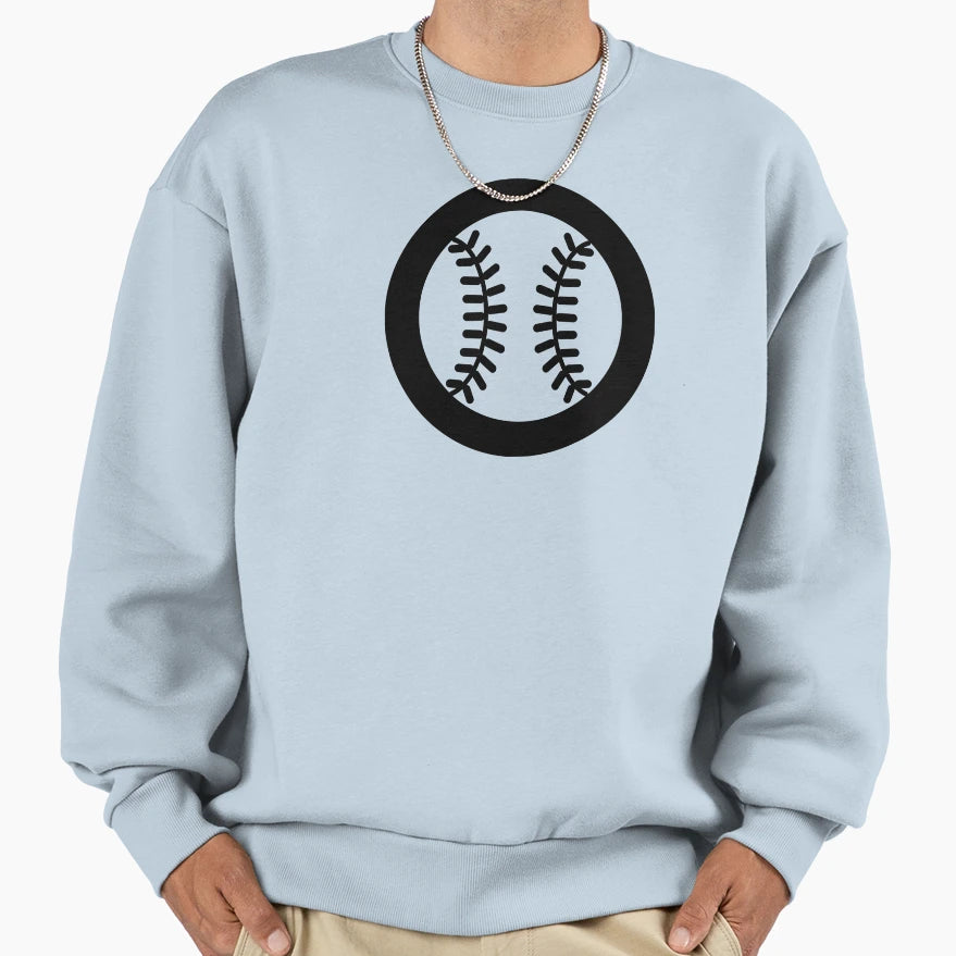 Baseball Ideology Sweatshirt - Minimalist Print for Adults - T-Shirt, Sweatshirt, Hoodie