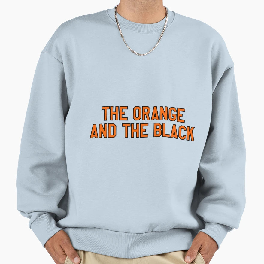 Orange And Black Sweatshirt - Casual Everyday Wear for Adults - T-Shirt, Sweatshirt, Hoodie