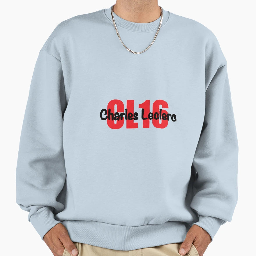 Charles Leclerc Ferrari Sweatshirt - Casual Everyday Wear Men Women - T-Shirt, Sweatshirt, Hoodie