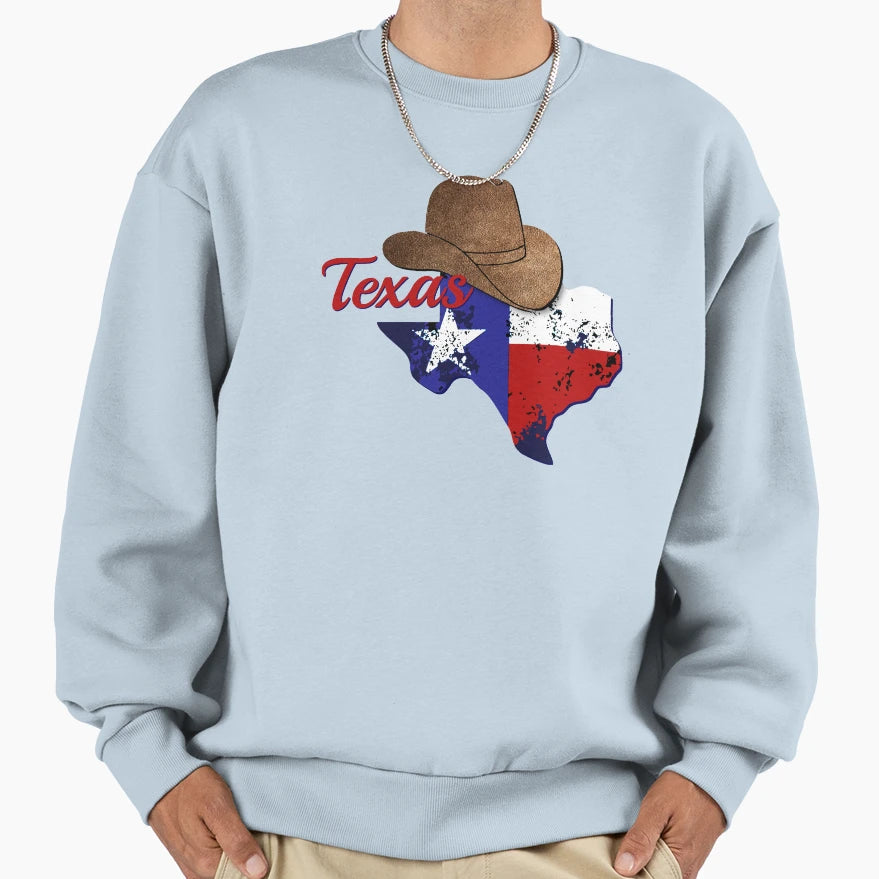 Texas State Collection Sweatshirt - Fun Novelty Design for Adults - T-Shirt, Sweatshirt, Hoodie
