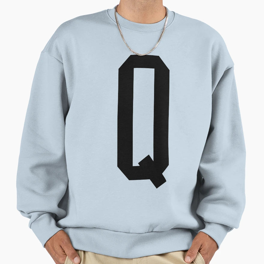 Letter Q T-Shirt - Aesthetic Graphic Men Women - T-Shirt, Sweatshirt, Hoodie