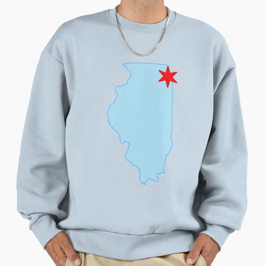 Chicago Illinois Sweatshirt - Streetwear Style Men Women - T-Shirt, Sweatshirt, Hoodie