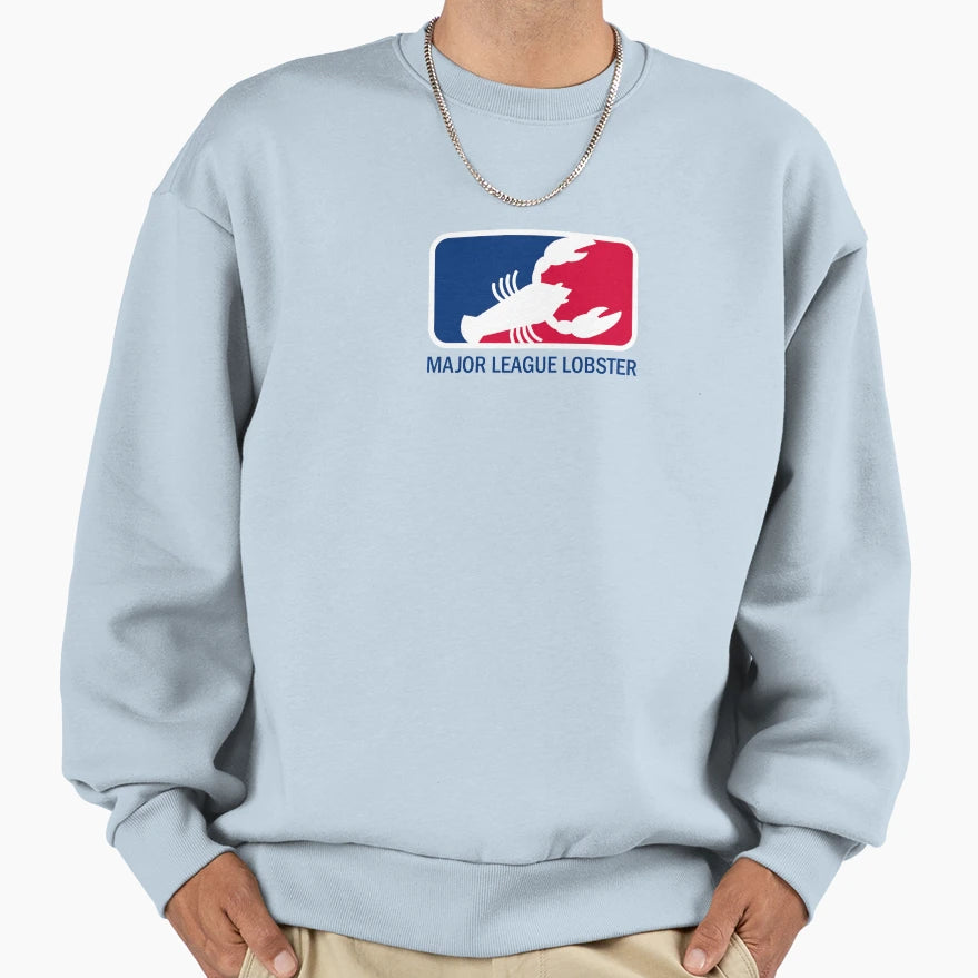 Major Lobster League Blue Letters Sweatshirt - Custom Art Print Men Women - T-Shirt, Sweatshirt, Hoodie