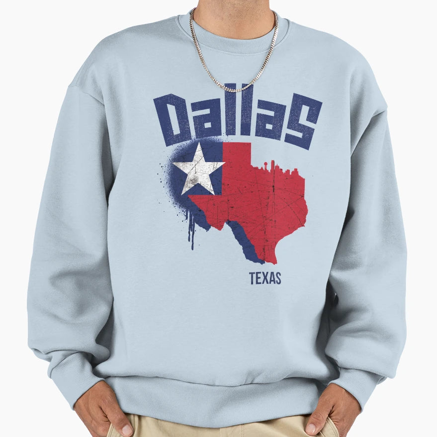 Dallas Texas Sweatshirt - Unique Graphic Men Women - T-Shirt, Sweatshirt, Hoodie