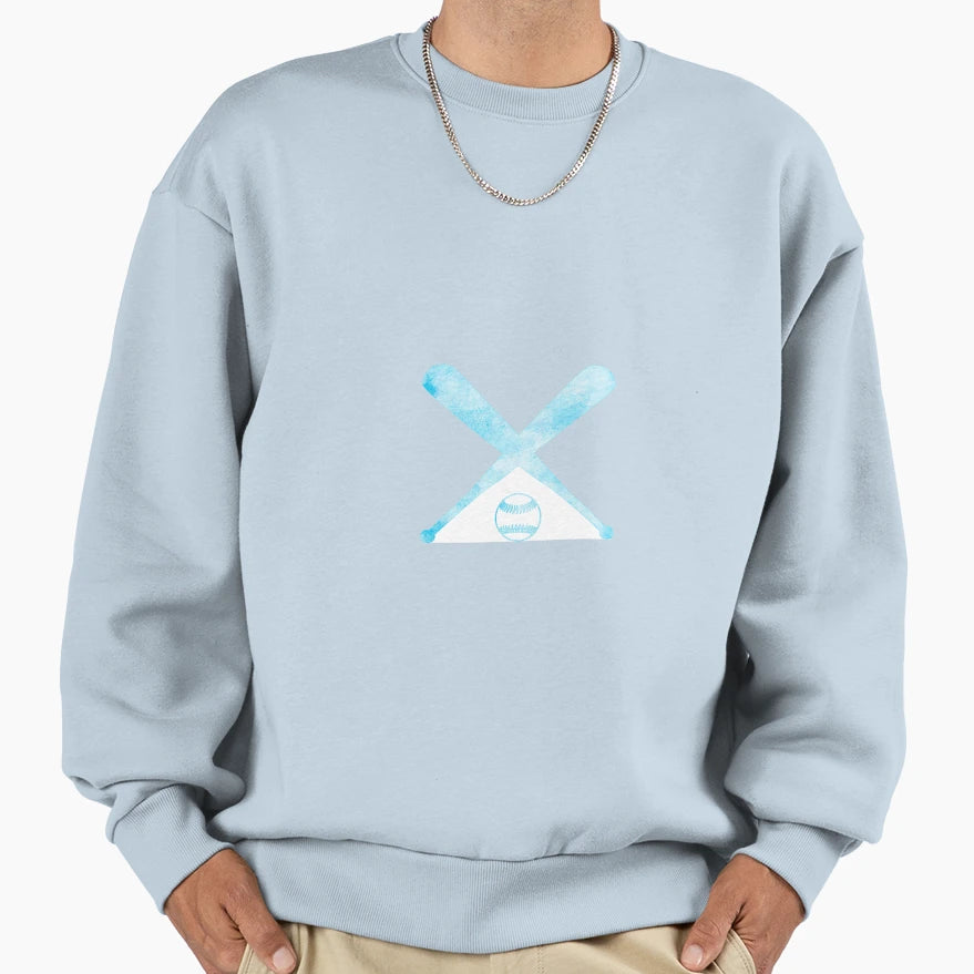 Softball Blue Sweatshirt - Streetwear Style Unisex - T-Shirt, Sweatshirt, Hoodie