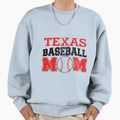 Texas Baseball Mom Baseball Motif T-Shirt - Casual Everyday Wear Unisex - T-Shirt, Sweatshirt, Hoodie