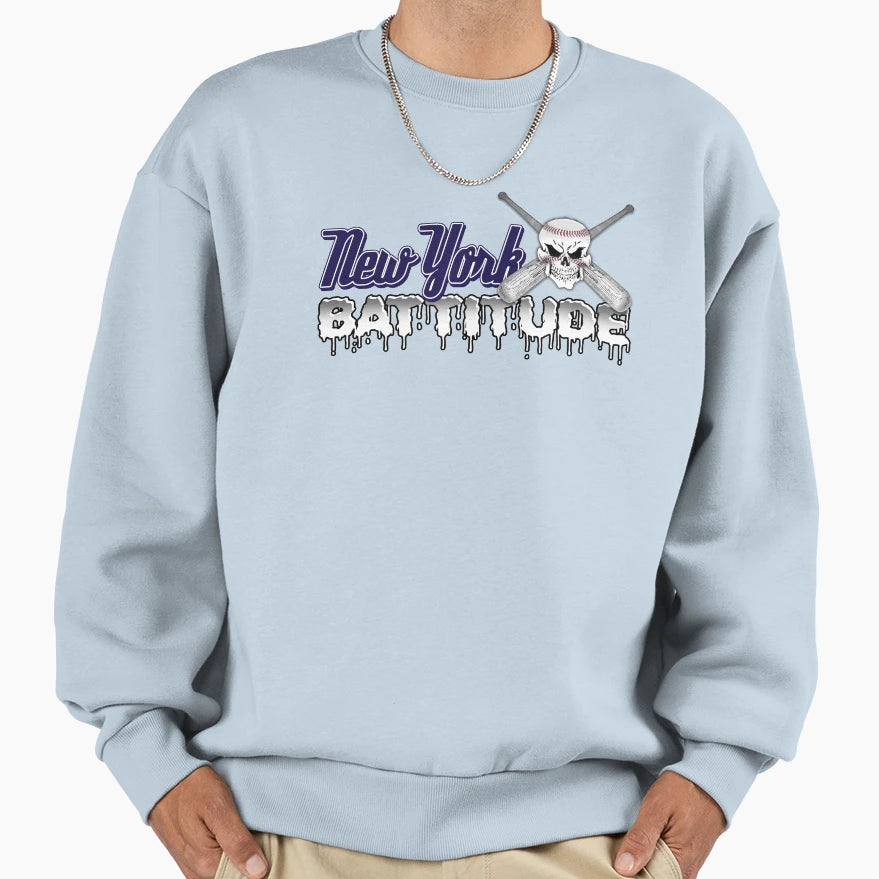 New York Baseball Sweatshirt - Minimalist Print Men Women - T-Shirt, Sweatshirt, Hoodie