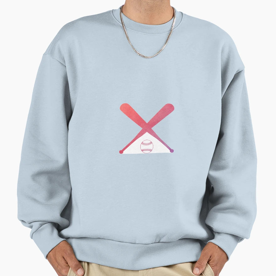 Softball Multicolored Sweatshirt - Aesthetic Graphic for Adults - T-Shirt, Sweatshirt, Hoodie