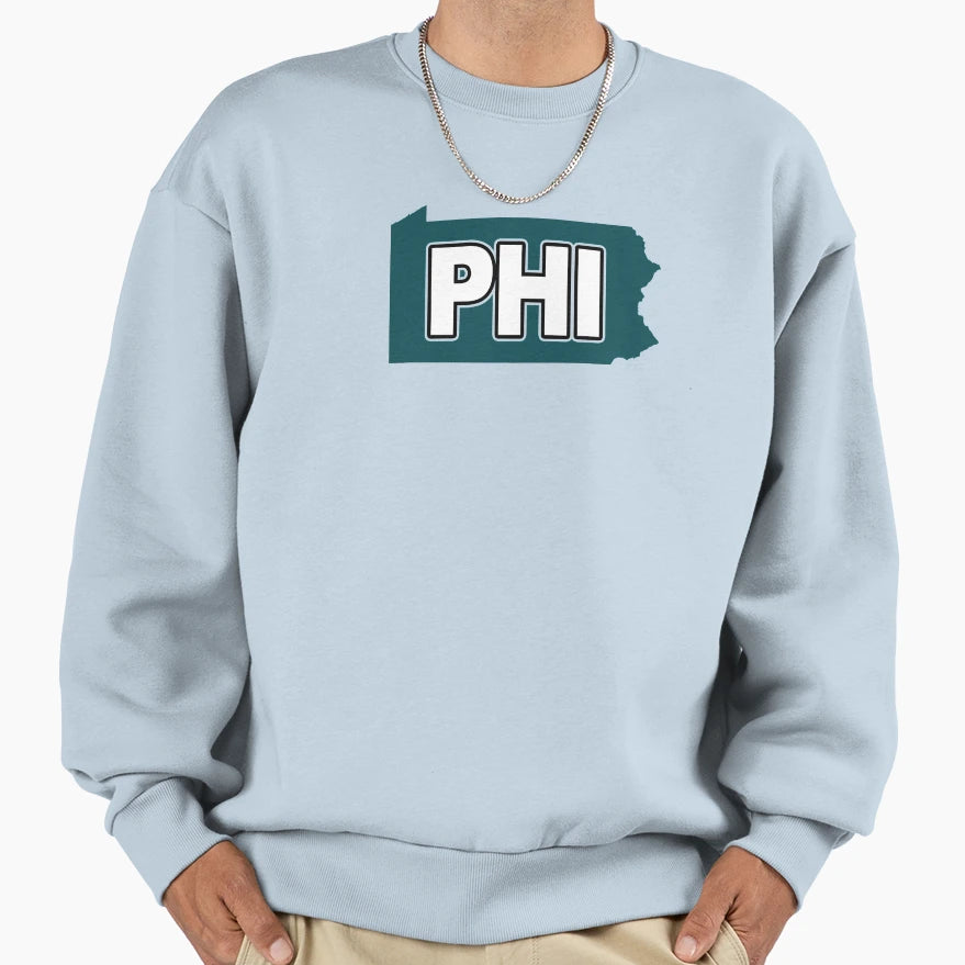 Phi Football Sweatshirt - Fun Novelty Design Men Women - T-Shirt, Sweatshirt, Hoodie