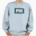 Phi Football Sweatshirt - Fun Novelty Design Men Women - T-Shirt, Sweatshirt, Hoodie