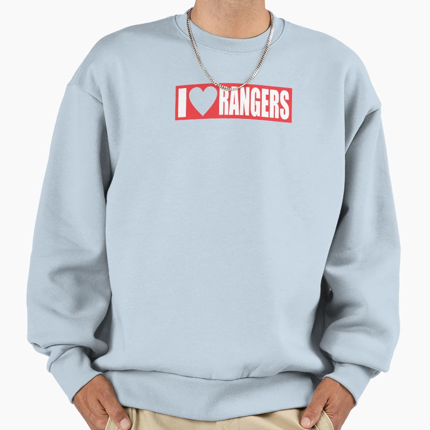 I Love Rangers Sweatshirt - Minimalist Print Men Women - T-Shirt, Sweatshirt, Hoodie