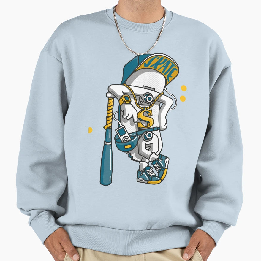 Skate Attitude Sweatshirt - Novelty Apparel Men Women - T-Shirt, Sweatshirt, Hoodie
