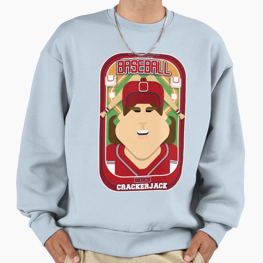 Baseball Red Blue White Deuce Sweatshirt - Aesthetic Graphic for Adults - T-Shirt, Sweatshirt, Hoodie