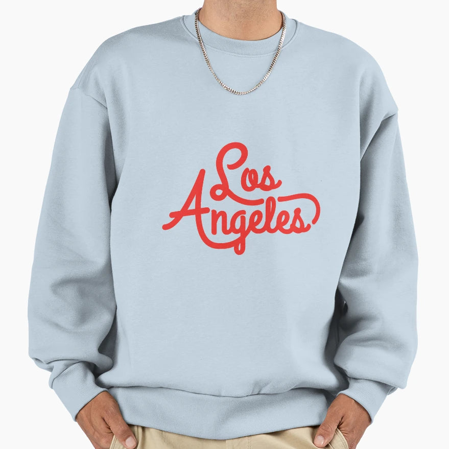 Los Angeles Typography Sweatshirt - Fun Novelty Design Men Women - T-Shirt, Sweatshirt, Hoodie