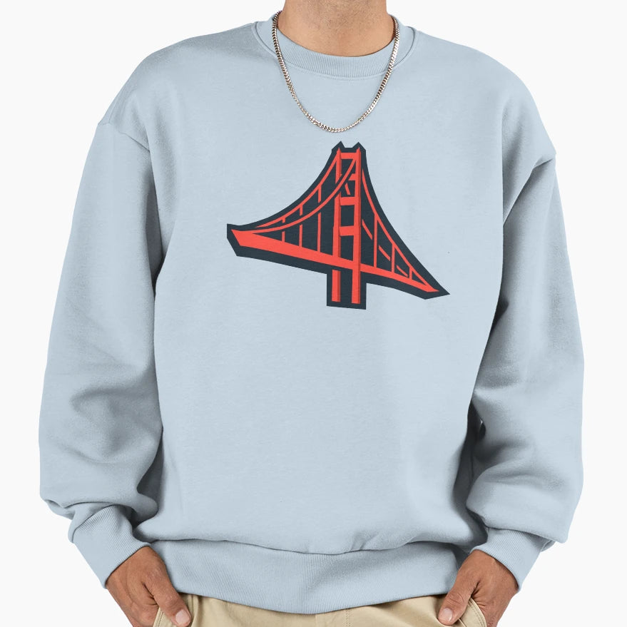 San Francisco Golden Gate Bridge Sweatshirt - Streetwear Style for Adults - T-Shirt, Sweatshirt, Hoodie