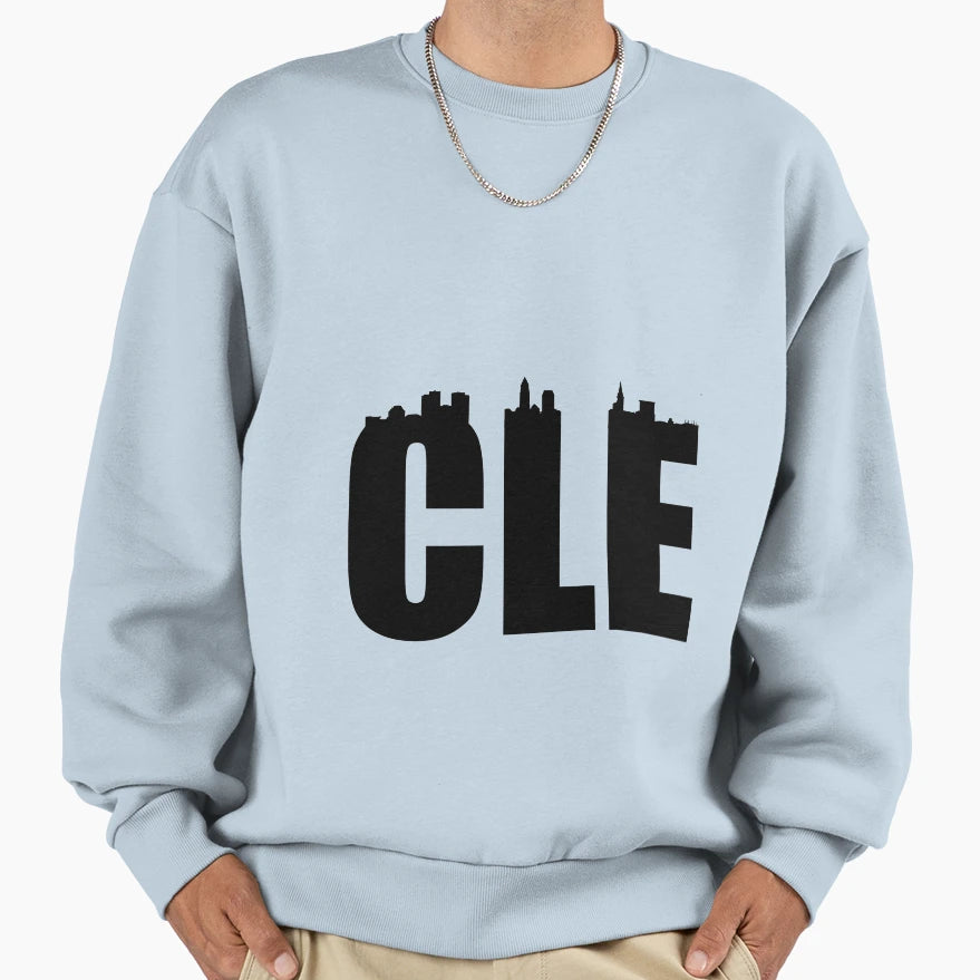 Cle Skyline Sweatshirt - Trendy Graphic Men Women - T-Shirt, Sweatshirt, Hoodie