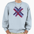 X Red White Blue Sweatshirt - Aesthetic Graphic Men Women - T-Shirt, Sweatshirt, Hoodie