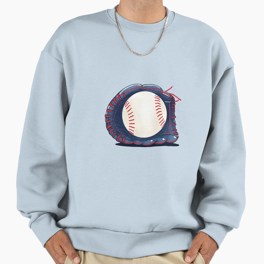 Baseball Glove Sweatshirt - Trendy Graphic for Adults - T-Shirt, Sweatshirt, Hoodie
