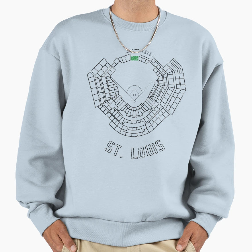Busch Stadium Sweatshirt - Unique Graphic Men Women - T-Shirt, Sweatshirt, Hoodie