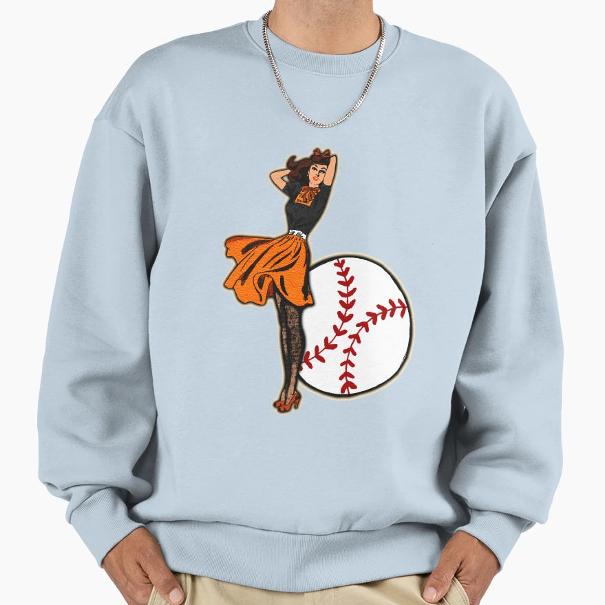 Baltimore Baseball Sweatshirt - Minimalist Print Men Women - T-Shirt, Sweatshirt, Hoodie