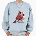 Copy Northern Cardinal Pair Female And Sweatshirt - Novelty Apparel Unisex - T-Shirt, Sweatshirt, Hoodie