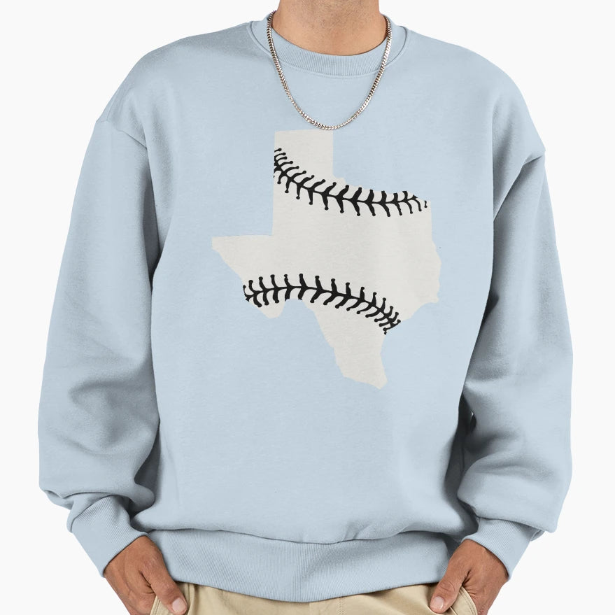 Texas Baseball Sweatshirt - Graphic Print Men Women - T-Shirt, Sweatshirt, Hoodie