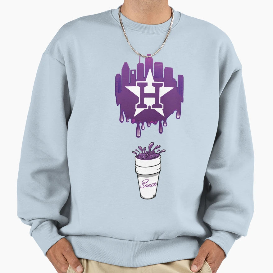 Htown Sauce Sweatshirt - Minimalist Print for Adults - T-Shirt, Sweatshirt, Hoodie