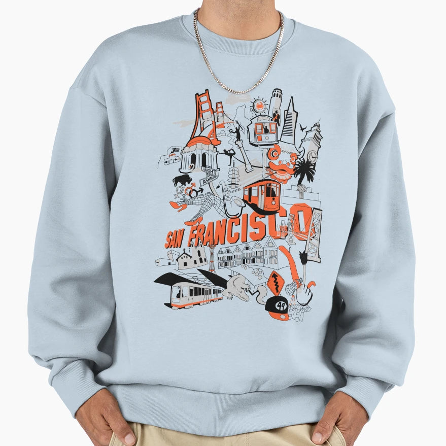 City Sf Sweatshirt - Streetwear Style for Adults - T-Shirt, Sweatshirt, Hoodie