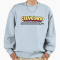 Cleveland Ohio Stripes Sweatshirt - Graphic Print Unisex - T-Shirt, Sweatshirt, Hoodie