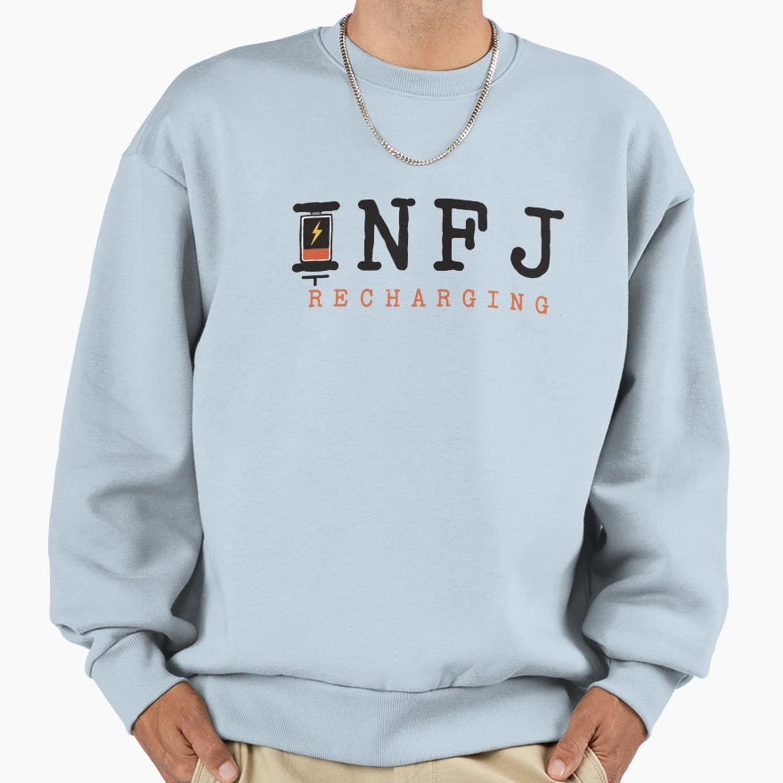 Infj Recharging Introvert Myers Sweatshirt - Graphic Print Men Women - T-Shirt, Sweatshirt, Hoodie