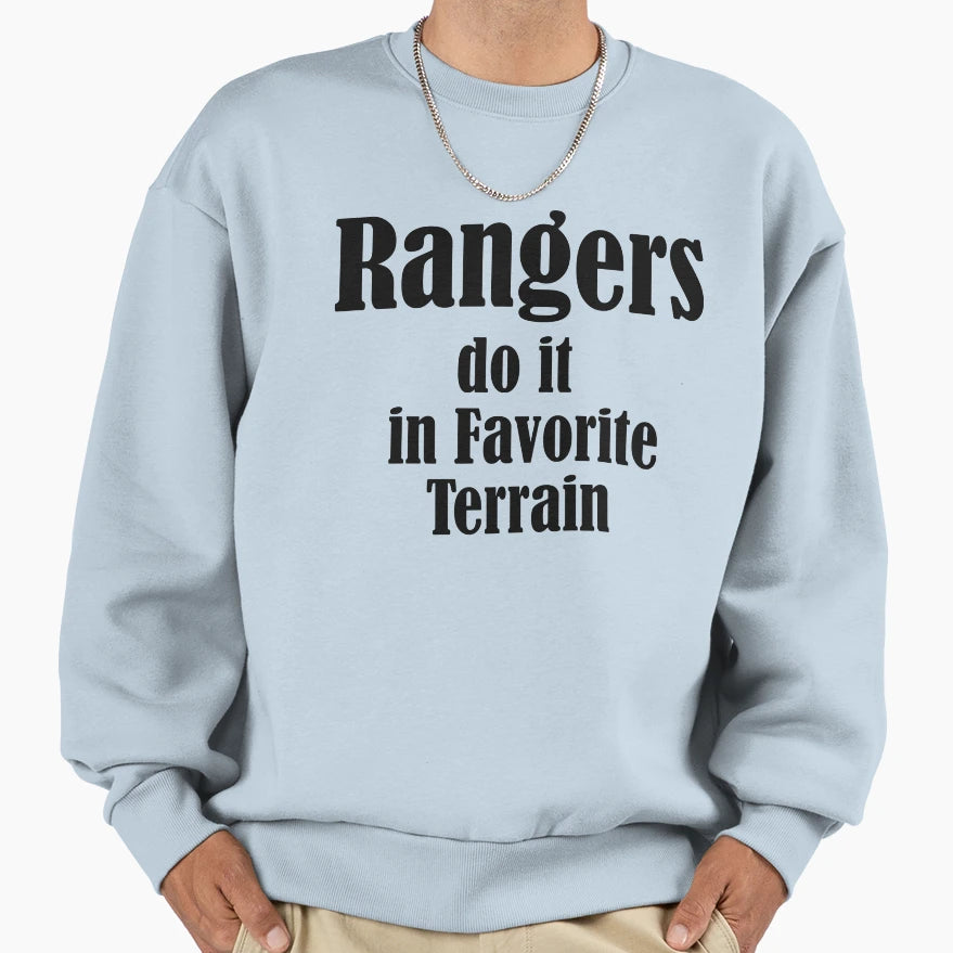 Rangers Do It Black Sweatshirt - Custom Art Print for Adults - T-Shirt, Sweatshirt, Hoodie