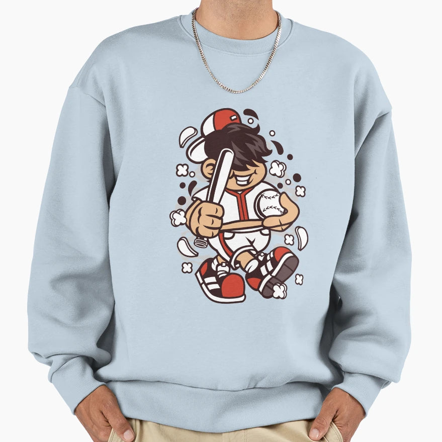 Best Baseball Player Cartoon Character T-Shirt - Trendy Graphic Unisex - T-Shirt, Sweatshirt, Hoodie