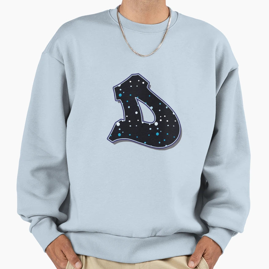 Letter D Dots Sweatshirt - Aesthetic Graphic for Adults - T-Shirt, Sweatshirt, Hoodie