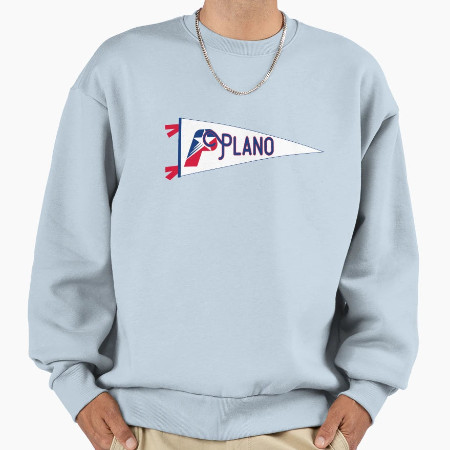 Plano Flag Pennant Sweatshirt - Graphic Print Men Women - T-Shirt, Sweatshirt, Hoodie