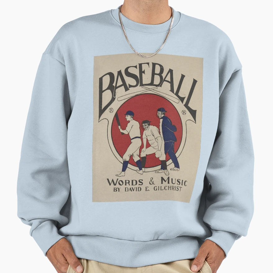 Baseball Musical Composition Cover Sweatshirt - Casual Everyday Wear Unisex - T-Shirt, Sweatshirt, Hoodie