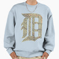 Detroit City Map Old English D Sweatshirt - Fun Novelty Design Unisex - T-Shirt, Sweatshirt, Hoodie