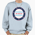 Chicago Flag Decal Sweatshirt - Custom Art Print for Adults - T-Shirt, Sweatshirt, Hoodie