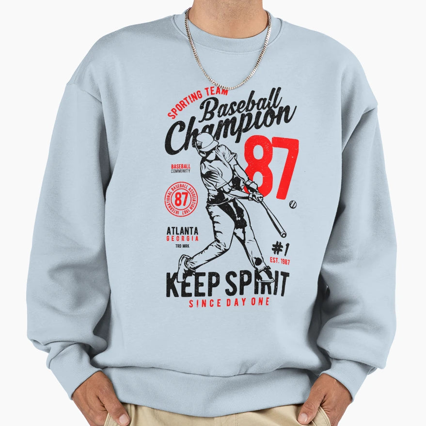 Baseball Sweatshirt - Custom Art Print for Adults - T-Shirt, Sweatshirt, Hoodie