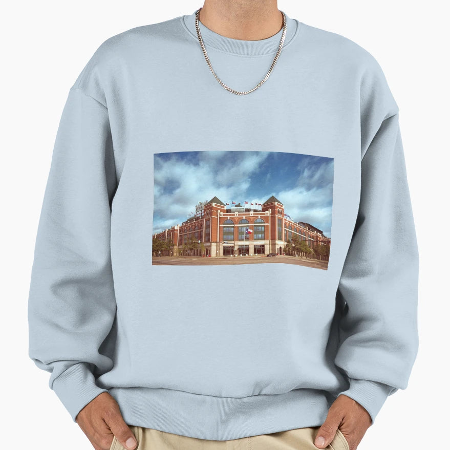 Rangers Ballpark Arlington Sweatshirt - Novelty Apparel Unisex - T-Shirt, Sweatshirt, Hoodie