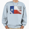 Texas Baseball Flag Sweatshirt - Custom Art Print Unisex - T-Shirt, Sweatshirt, Hoodie