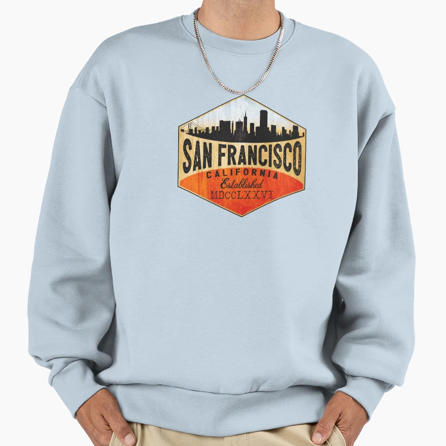 Golden Gate Bridge San Sweatshirt - Fun Novelty Design for Adults - T-Shirt, Sweatshirt, Hoodie