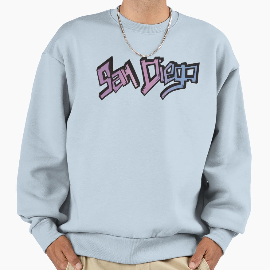 Tropical Fusion San Diego Sweatshirt - Custom Art Print for Adults - T-Shirt, Sweatshirt, Hoodie