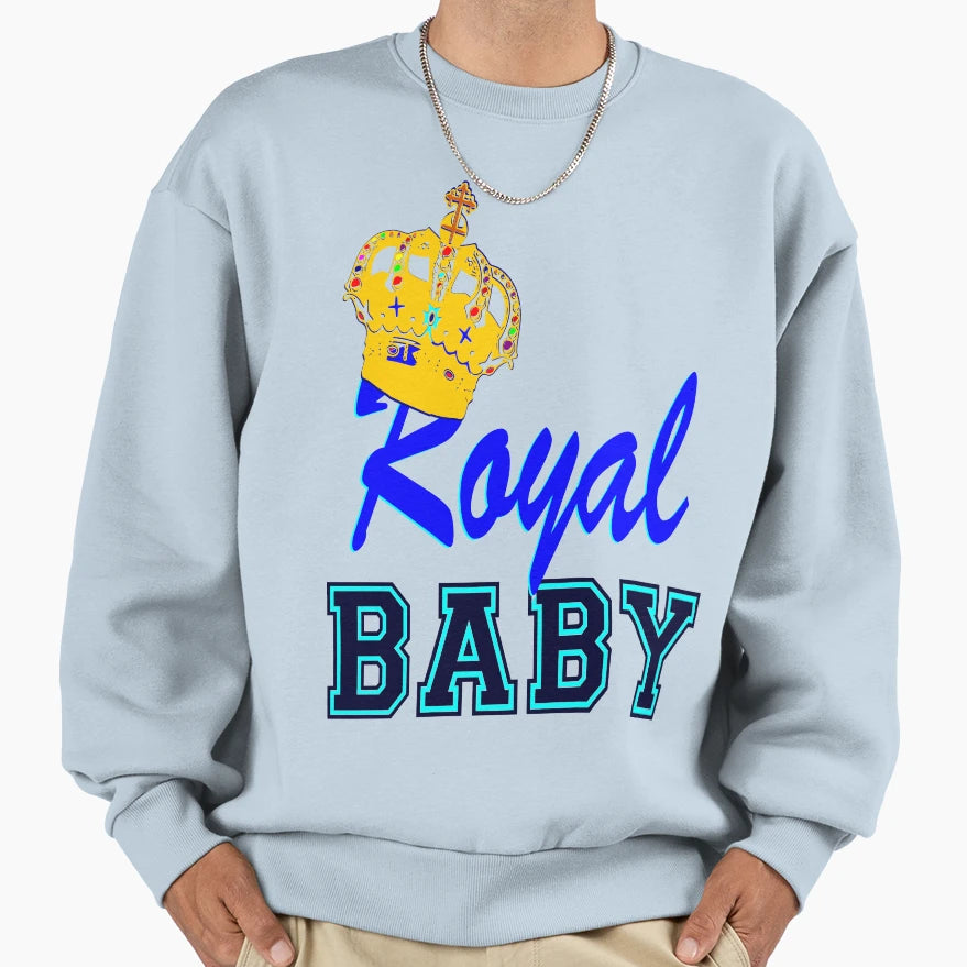 Royal Crowned Fantabulous Sweatshirt - Aesthetic Graphic for Adults - T-Shirt, Sweatshirt, Hoodie