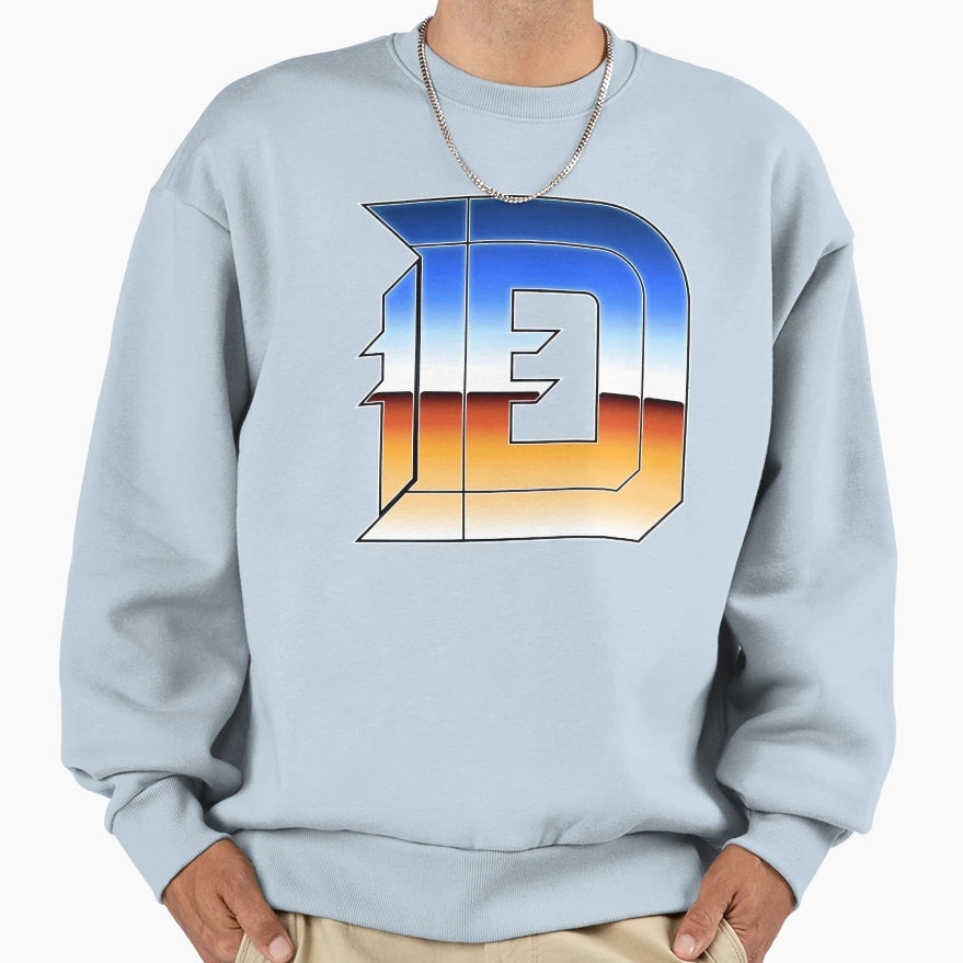 Detroit D Chrome Ii Sweatshirt - Fun Novelty Design Men Women - T-Shirt, Sweatshirt, Hoodie